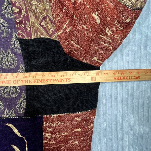 Maggie Barnes Multicolor Tapestry Patchwork Jacket Women's 3X Artsy Grandmacore - Picture 11 of 14